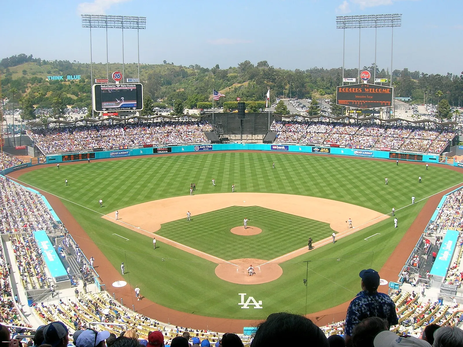 Dodger Stadium in Los Angeles.