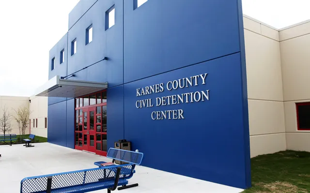 A U.S. Immigration and Customs Enforcement detention facility in Karnes County, Texas