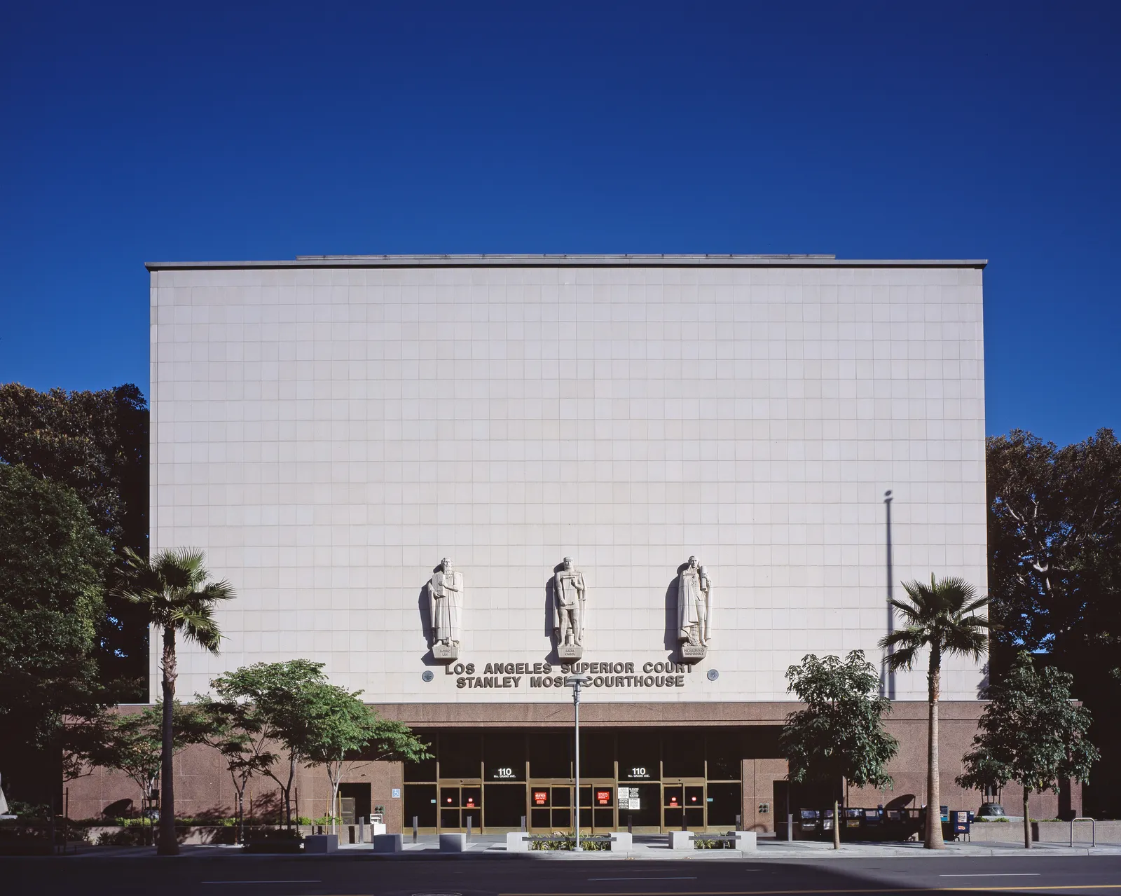 The Stanley Mosk Courthouse, home of the Los Angeles County Superior Court.
