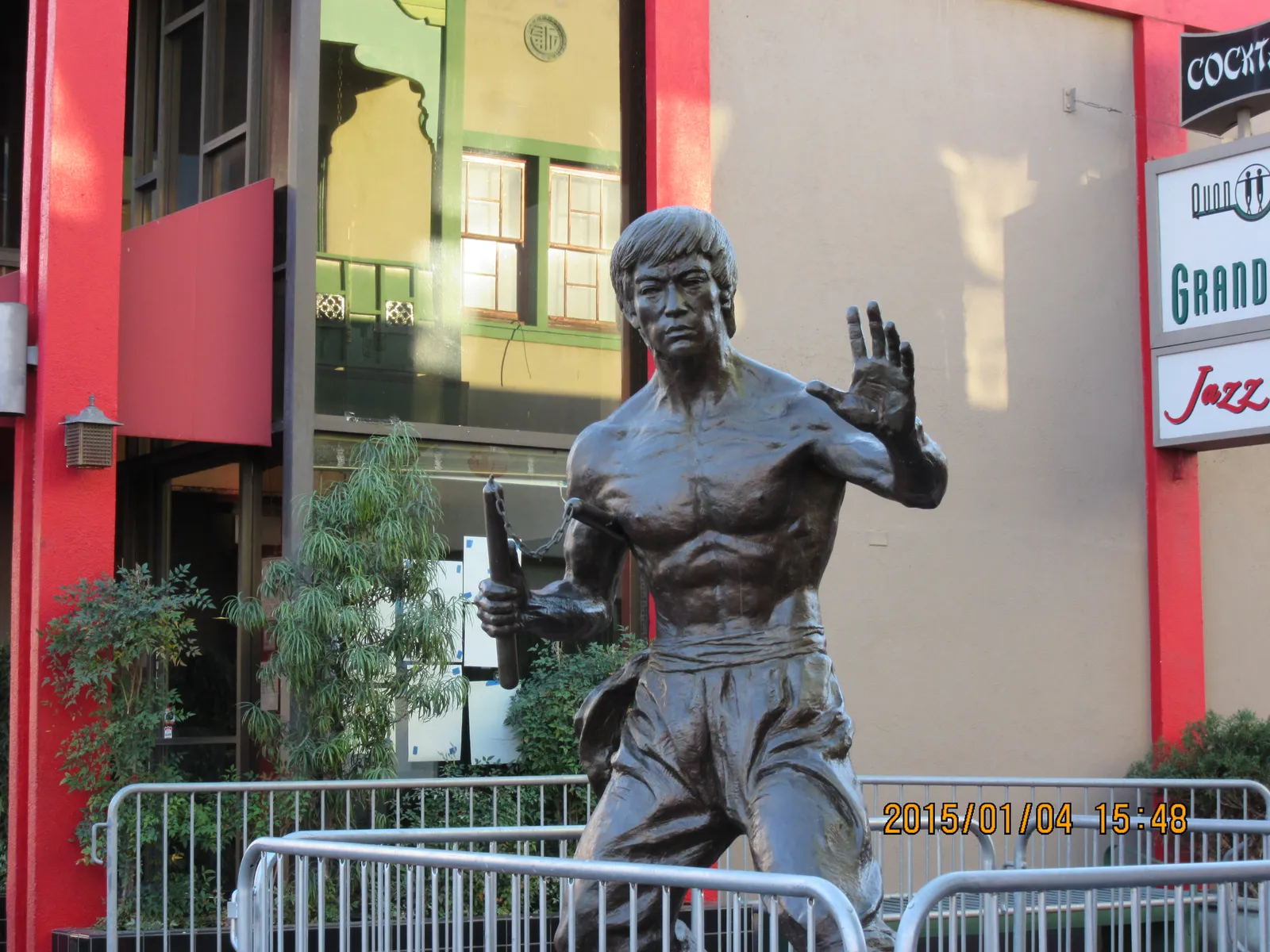 A street in Chinatown, Los Angeles.