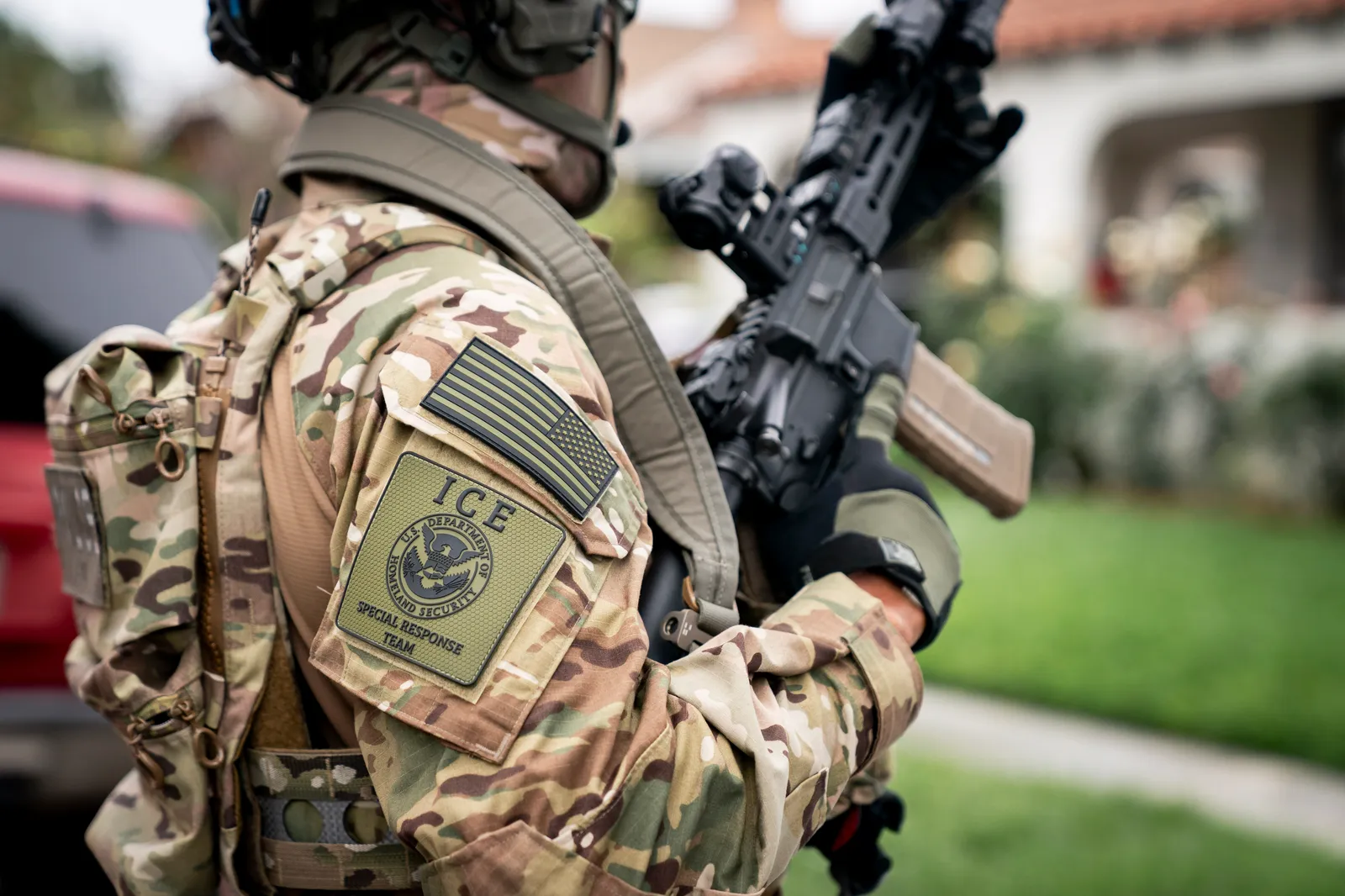 ICE Enforcement and Removal Operations officers in Los Angeles (file photo).
