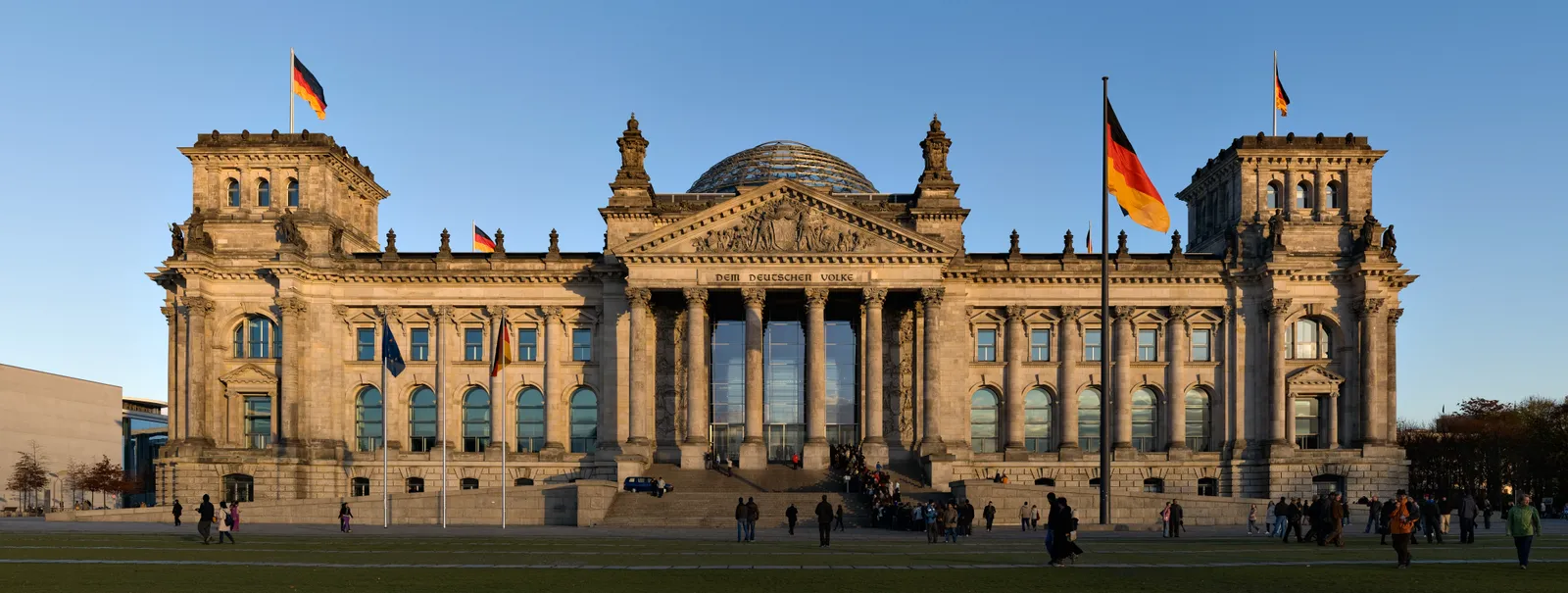 The Reichstag building in Berlin.