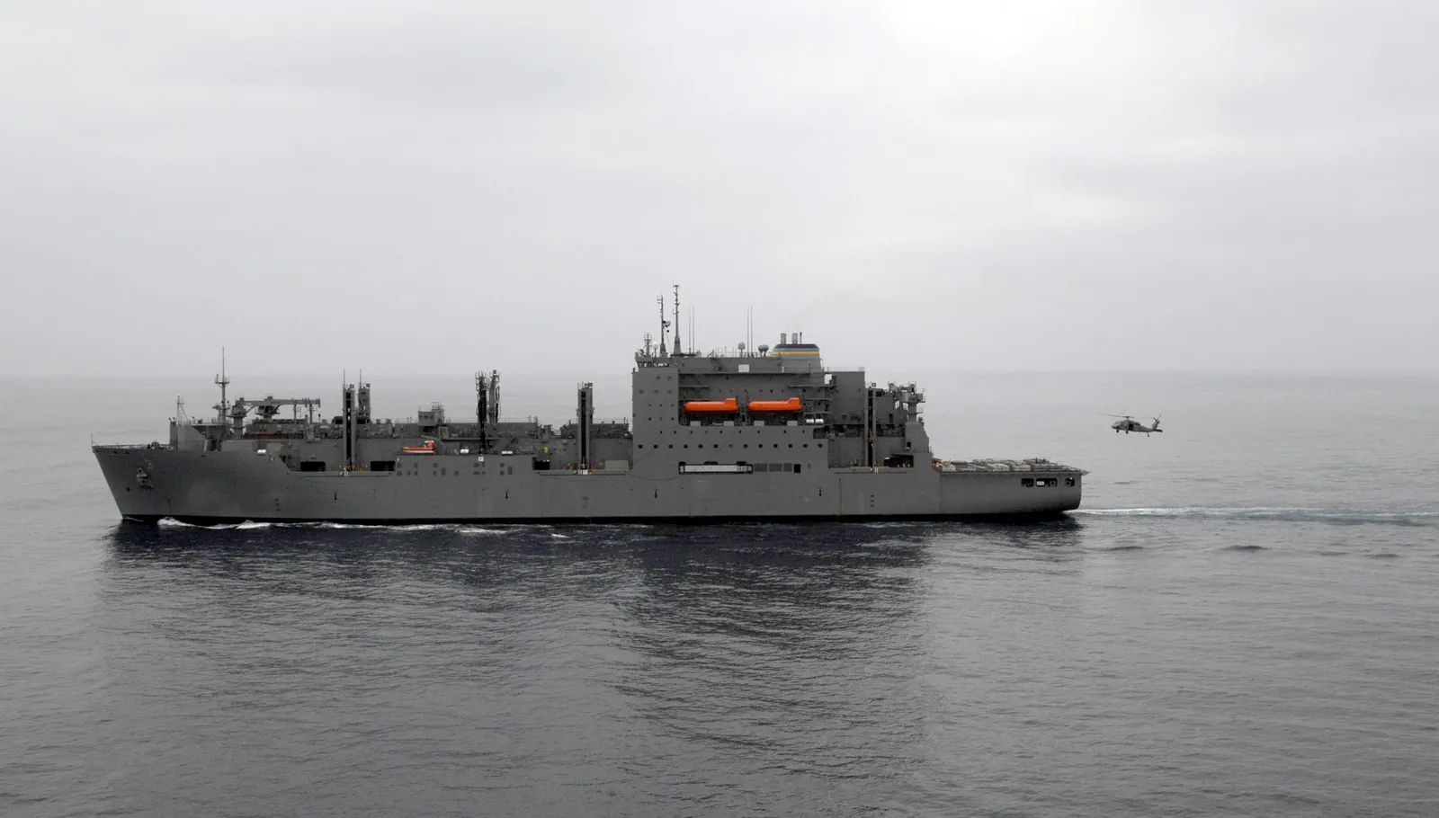 A U.S. Navy MH-60 Sea Hawk helicopter.