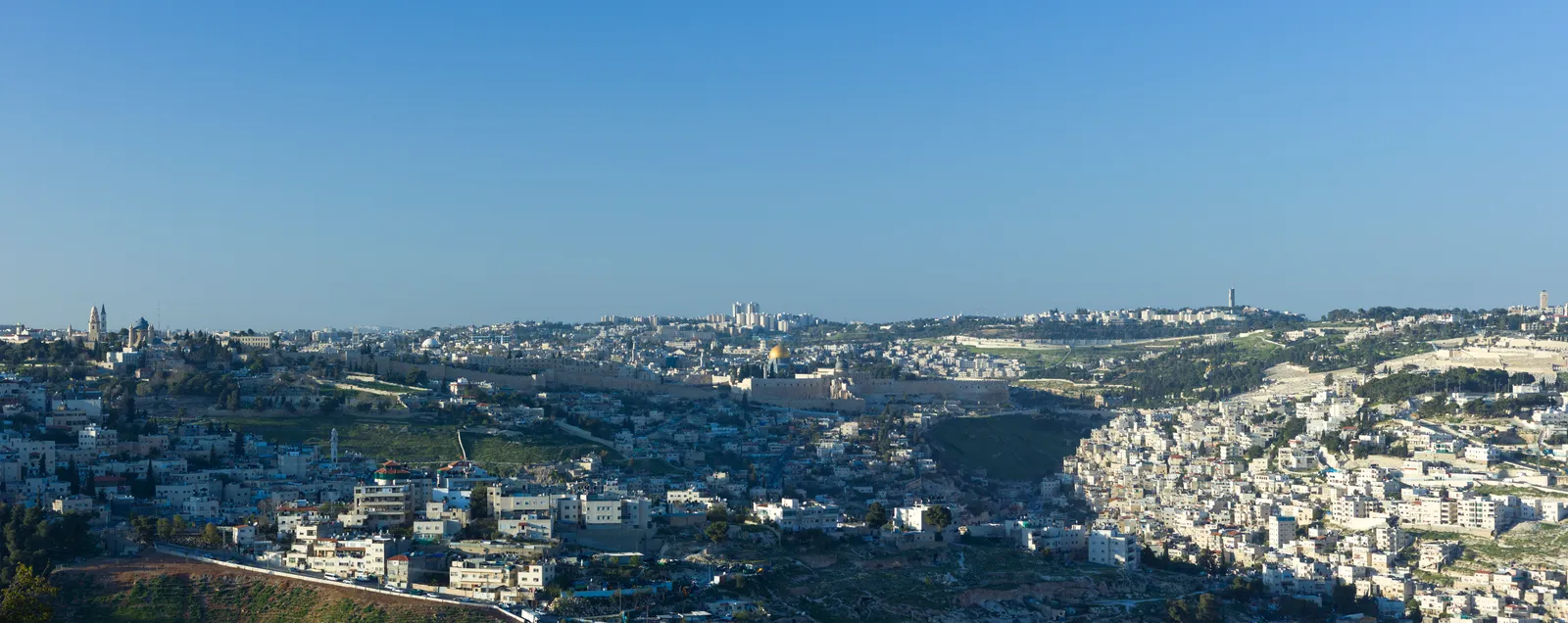 A view over Jerusalem.