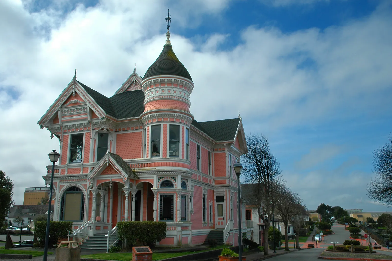 A Victorian house in Eureka, Humboldt County, California.