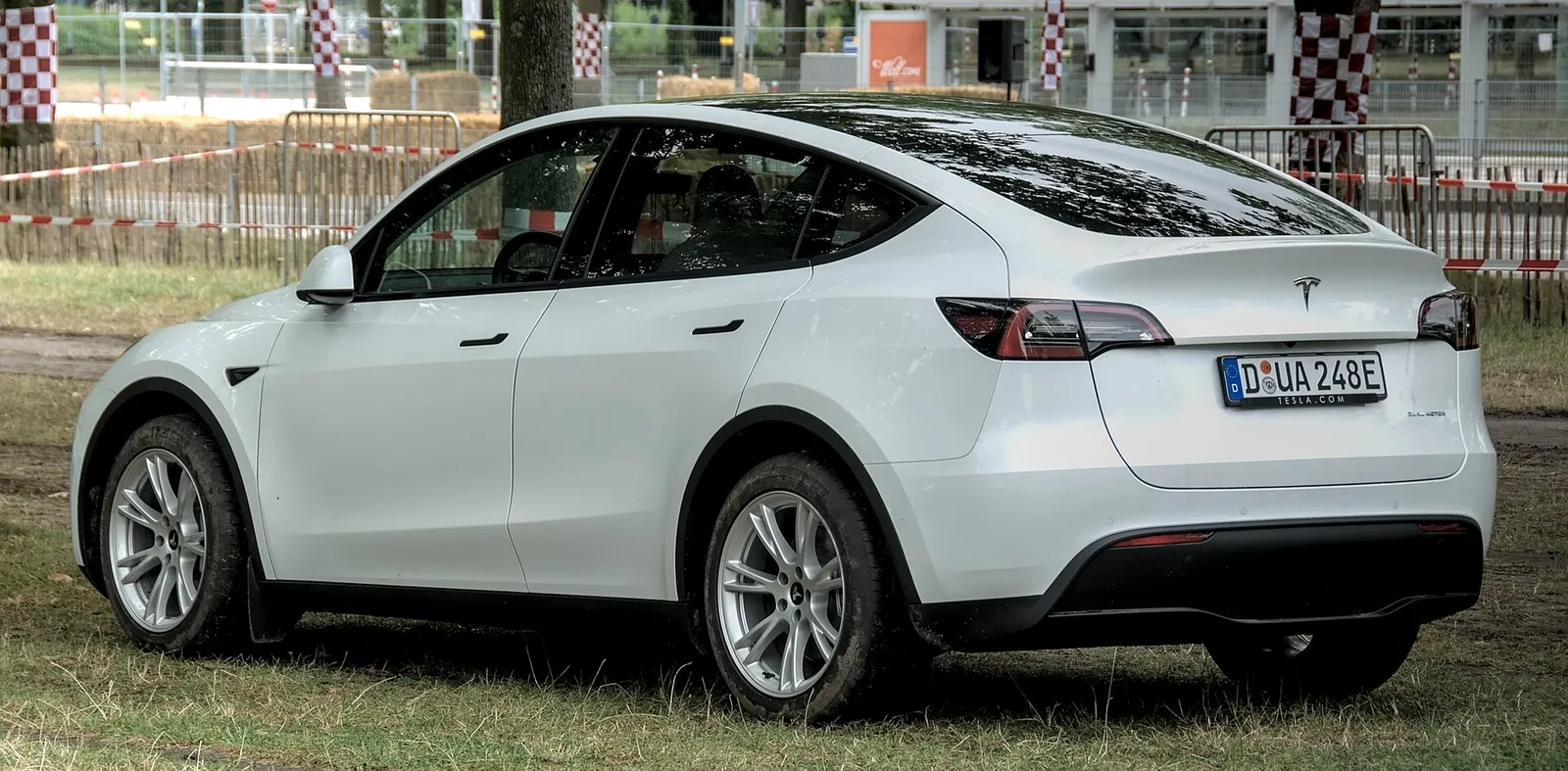 A Tesla Model Y, the company's best-selling vehicle.