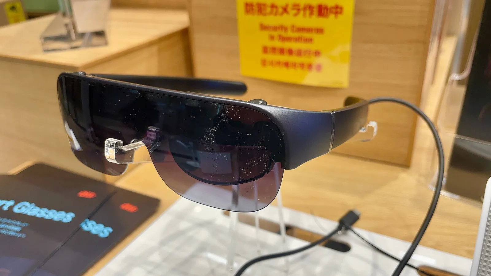 A pair of smart glasses.