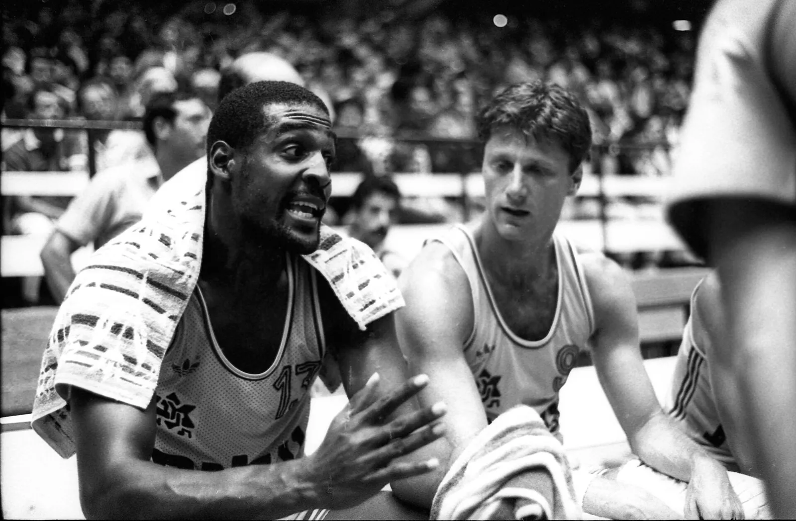 The Phoenix Suns play a basketball game.
