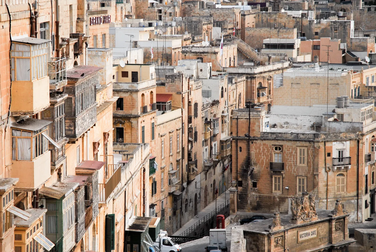 A cityscape of Valletta, the capital of Malta.