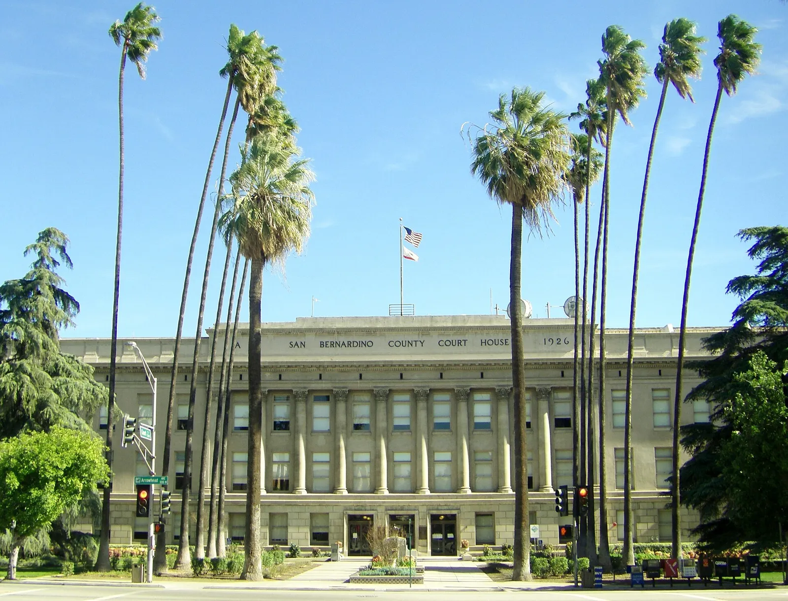The San Bernardino County Courthouse.