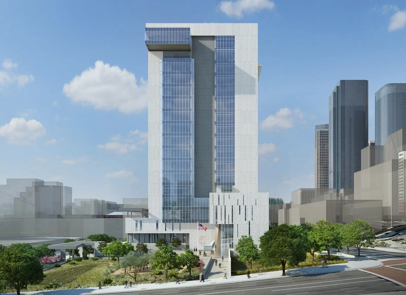 A United States federal courthouse.