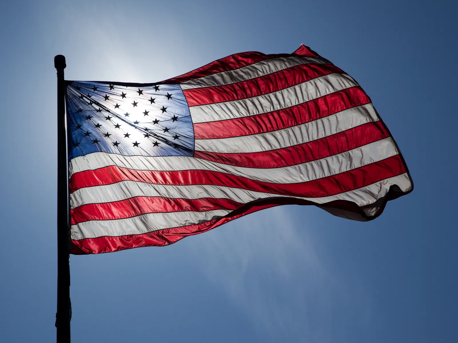 An American flag.