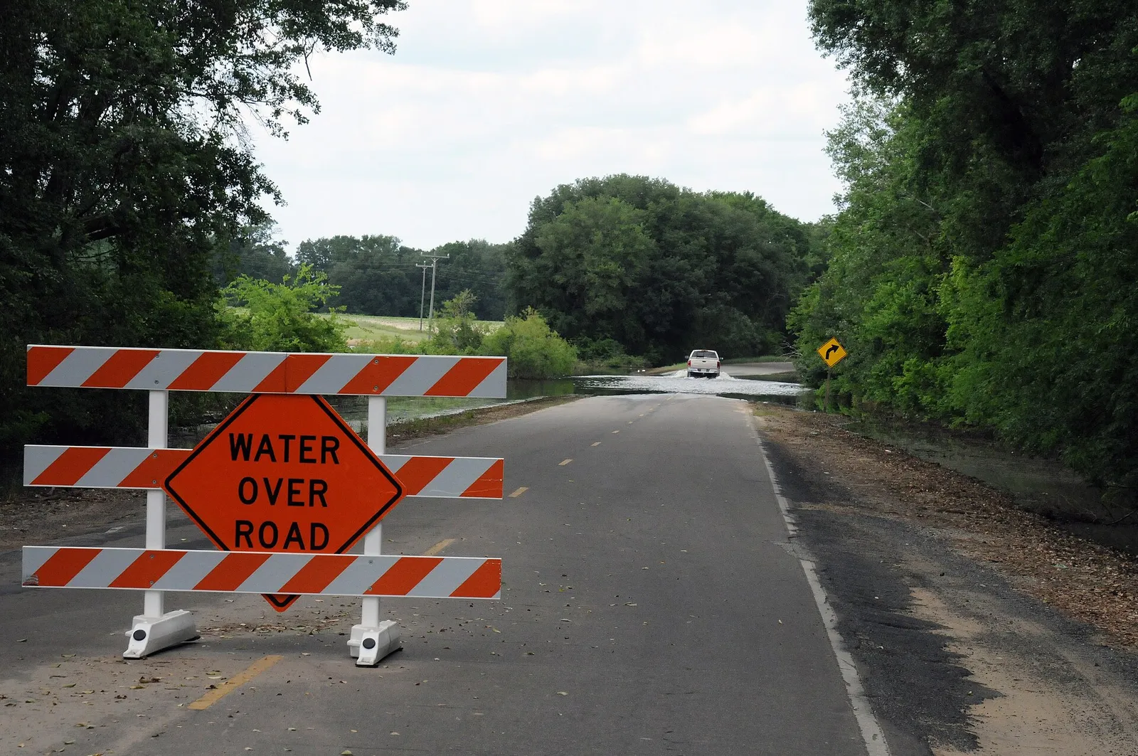 A flooded roadway (file photo).