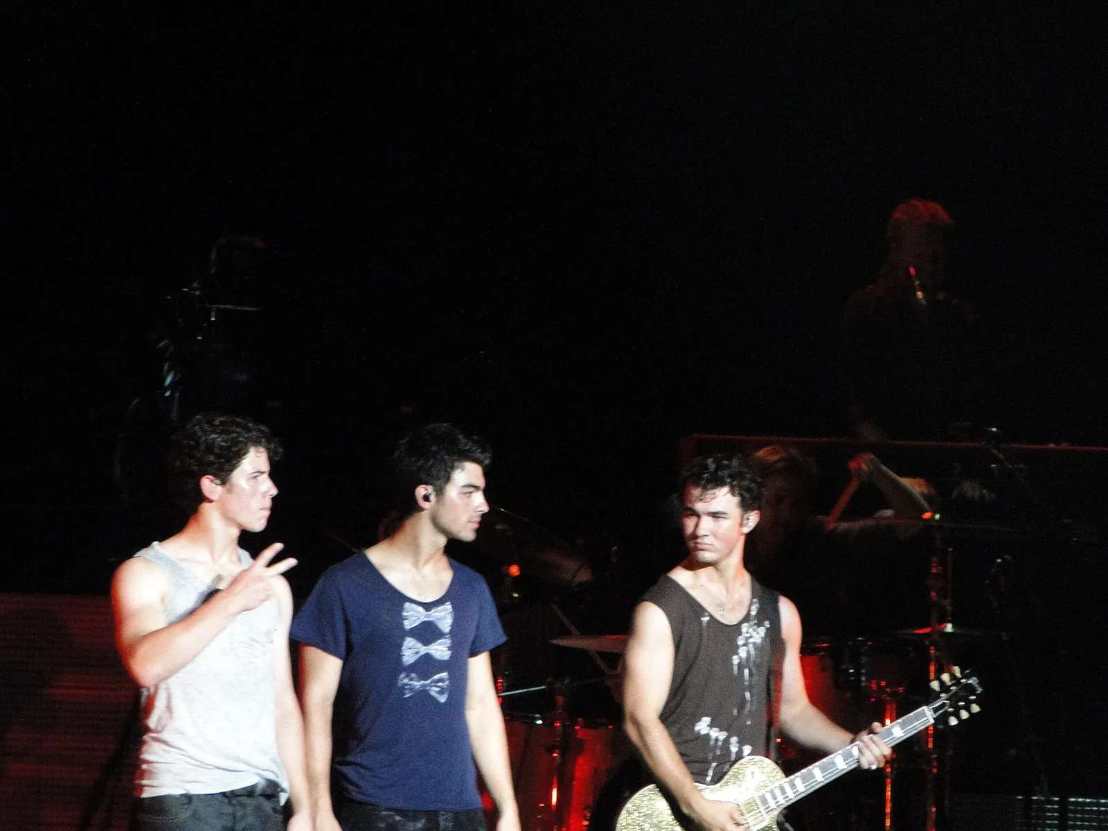 The Jonas Brothers performing in 2010.
