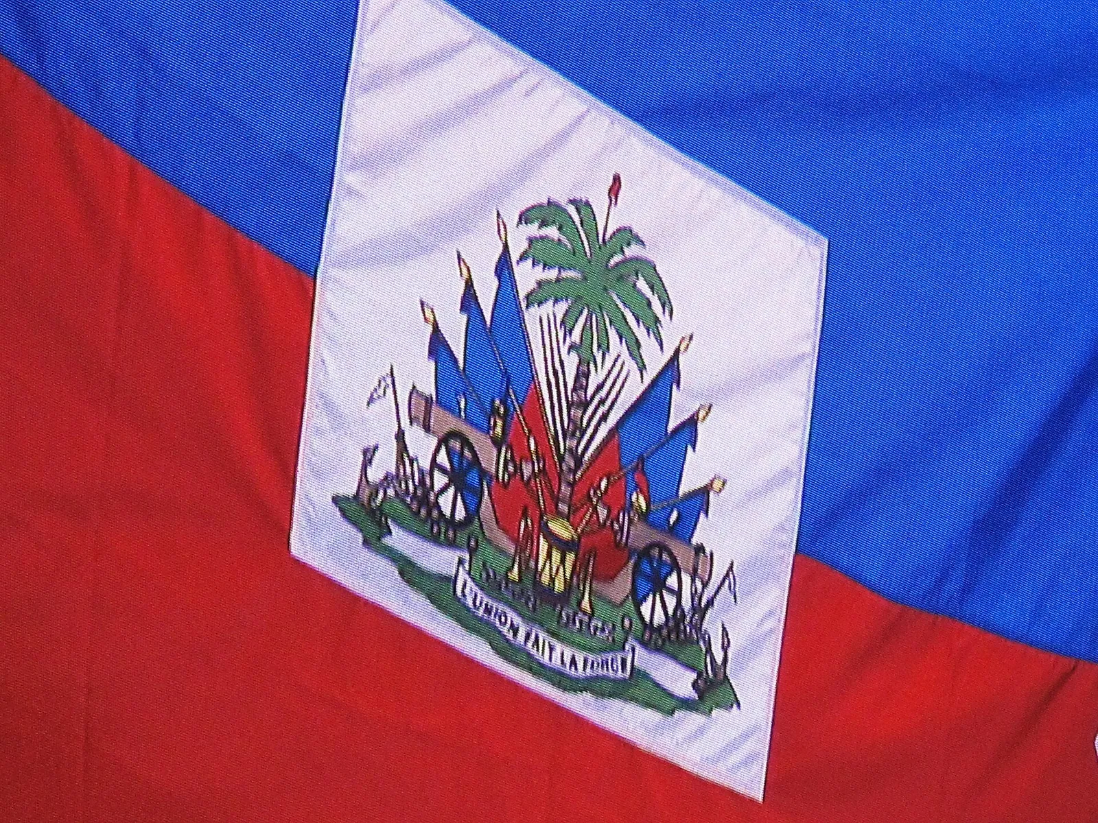 The flag of Haiti