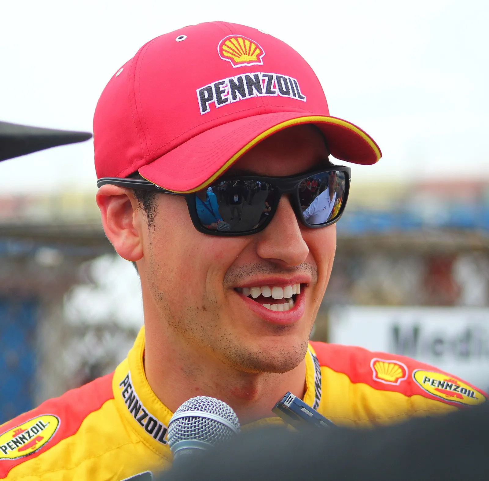 Joey Logano at a NASCAR Cup Series event