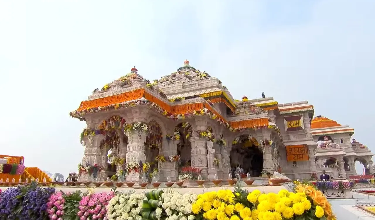 The Ram Mandir in Ayodhya, India.
