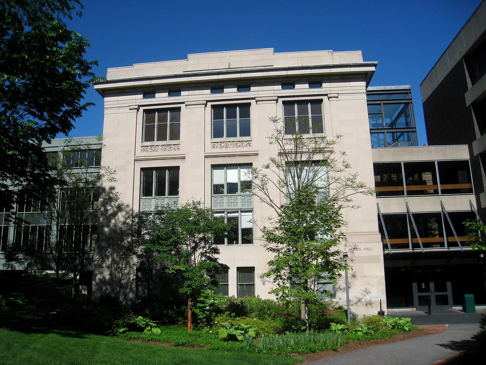 A building at Harvard Law School, the setting that made Elle Woods famous.