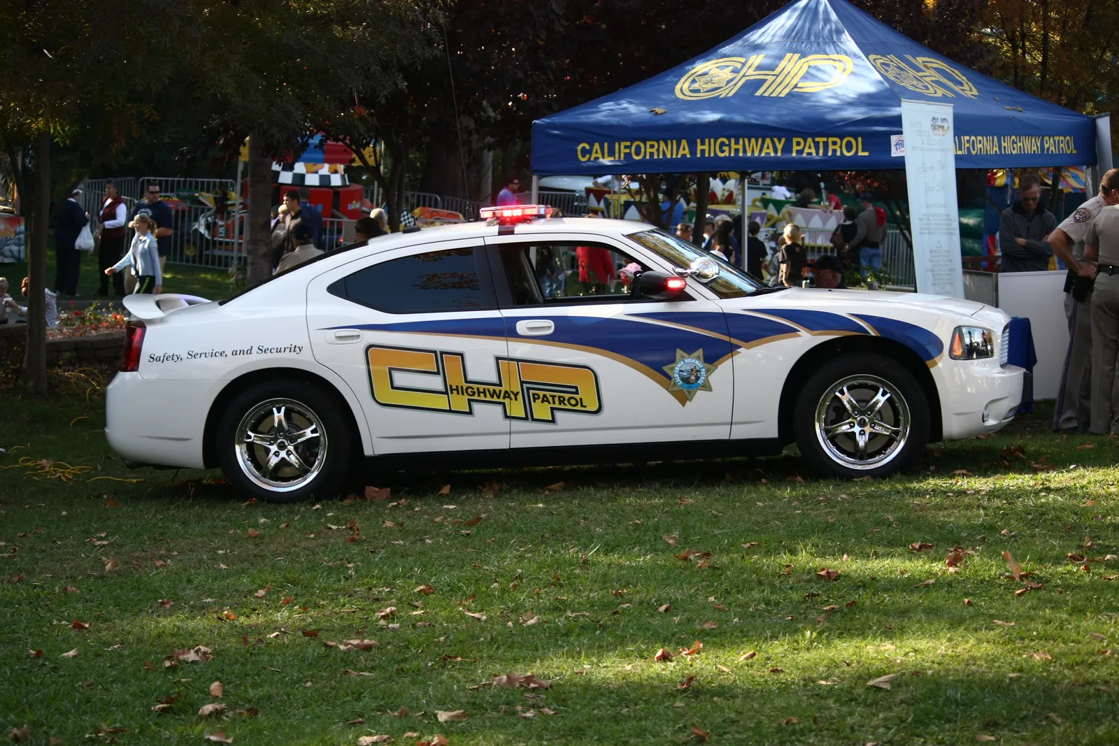 A California Highway Patrol vehicle.