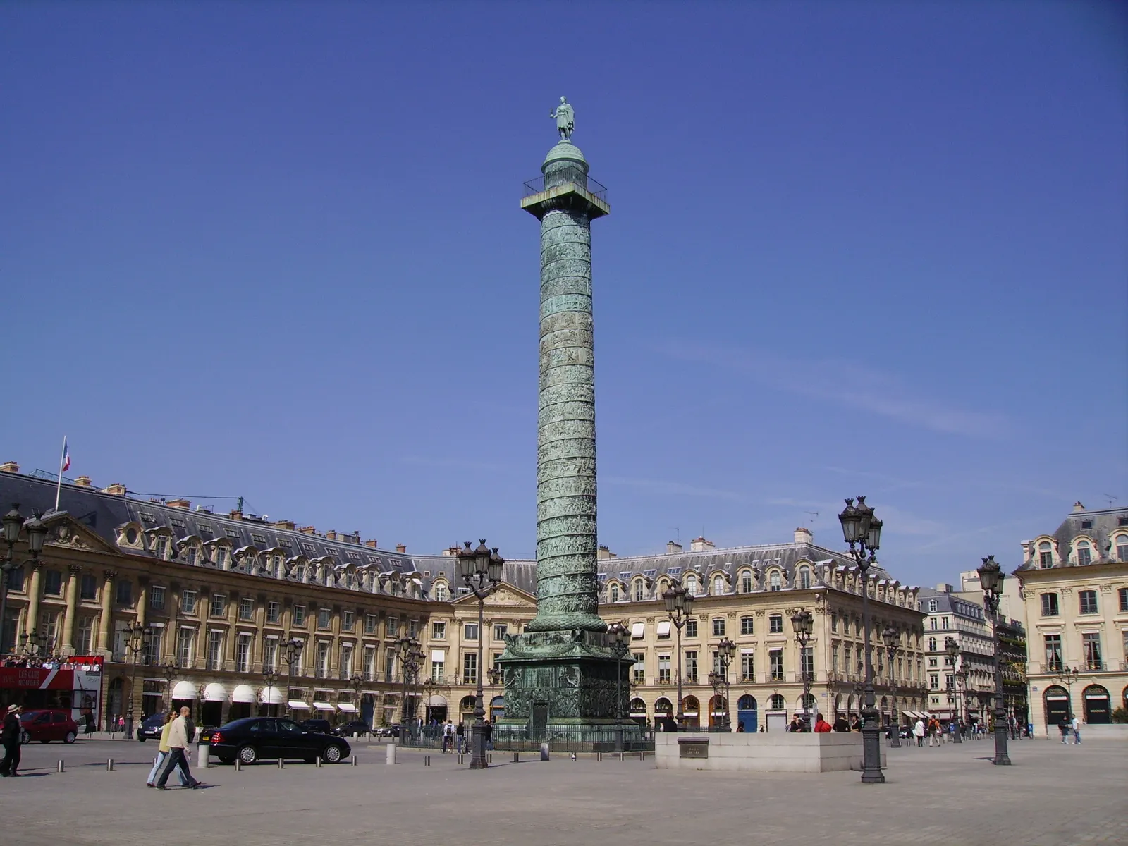 The column at the center of the Place Vendôme in Paris, where Charvet's shop stands.