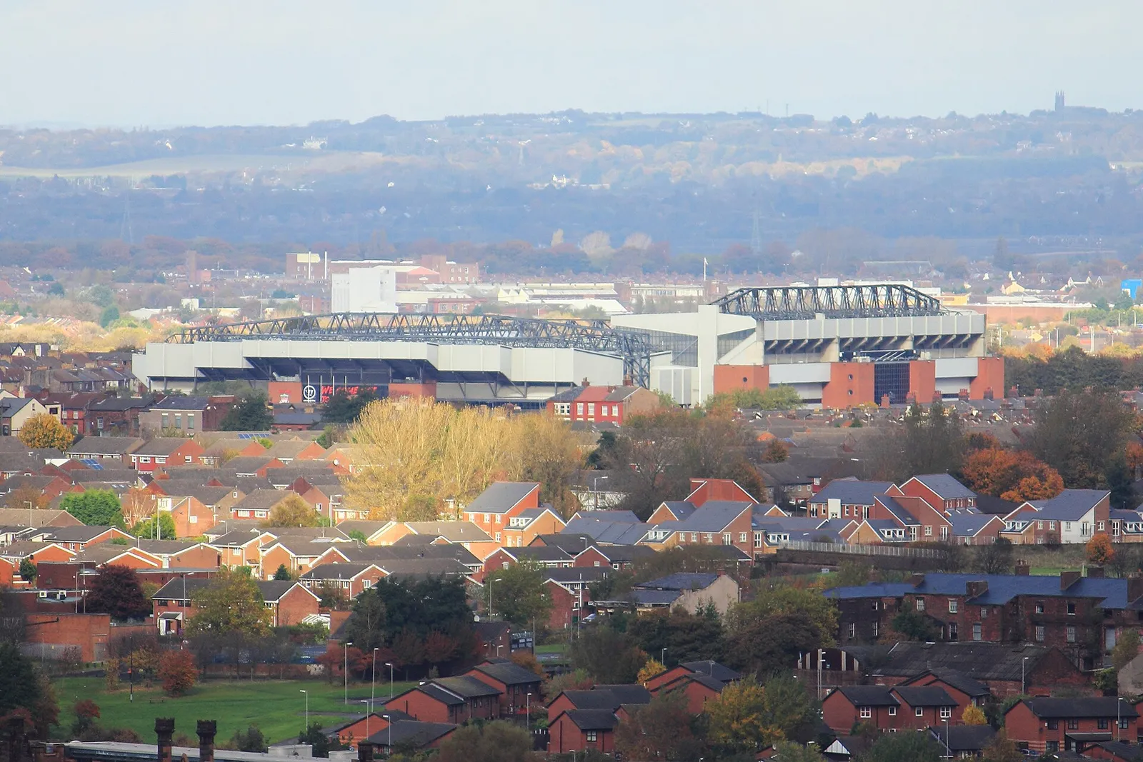 Anfield, Liverpool's stadium, where Jota's number 20 was retired.