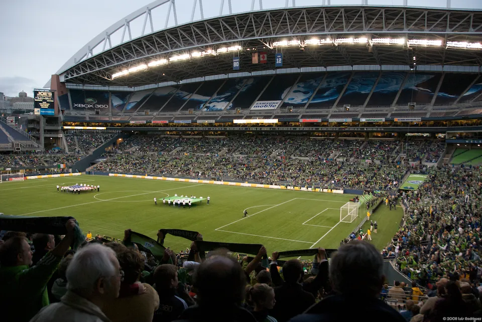 The stadium in Seattle that hosted the match.