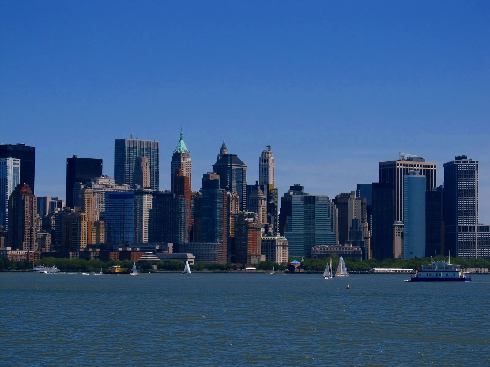 The Financial District of Lower Manhattan.