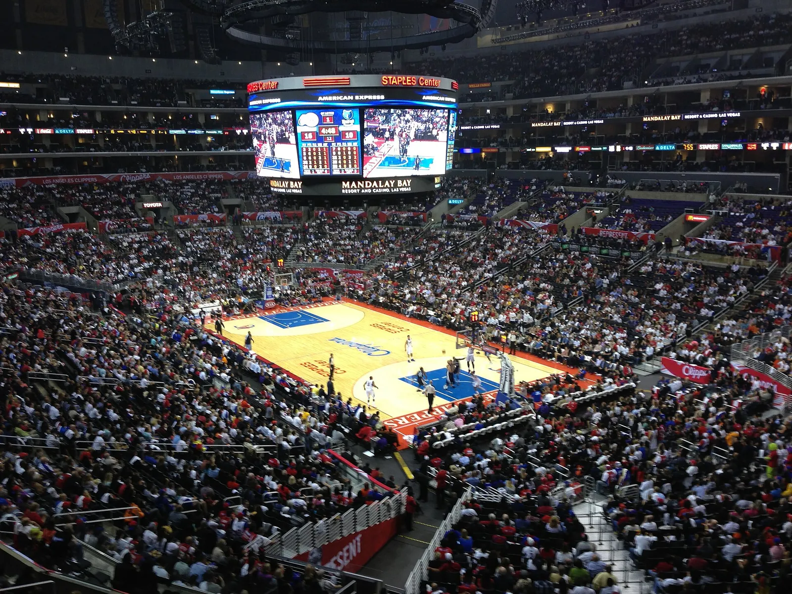 The downtown Los Angeles arena now known as Crypto.com Arena (file photo).