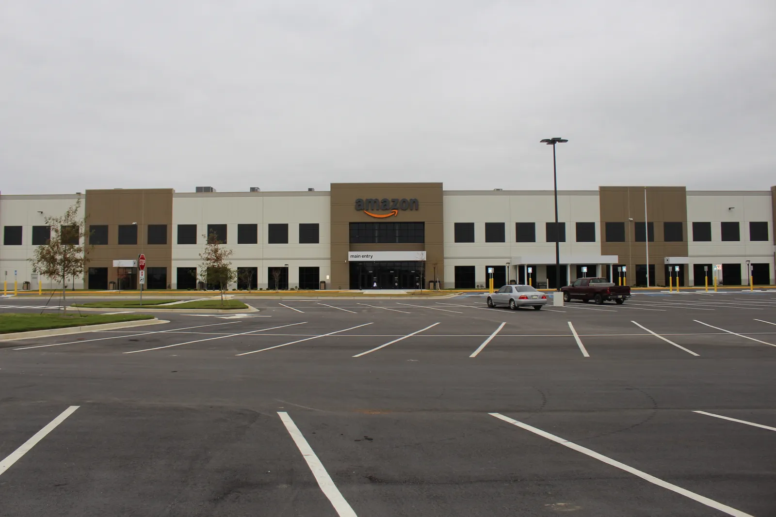 An Amazon fulfillment center.