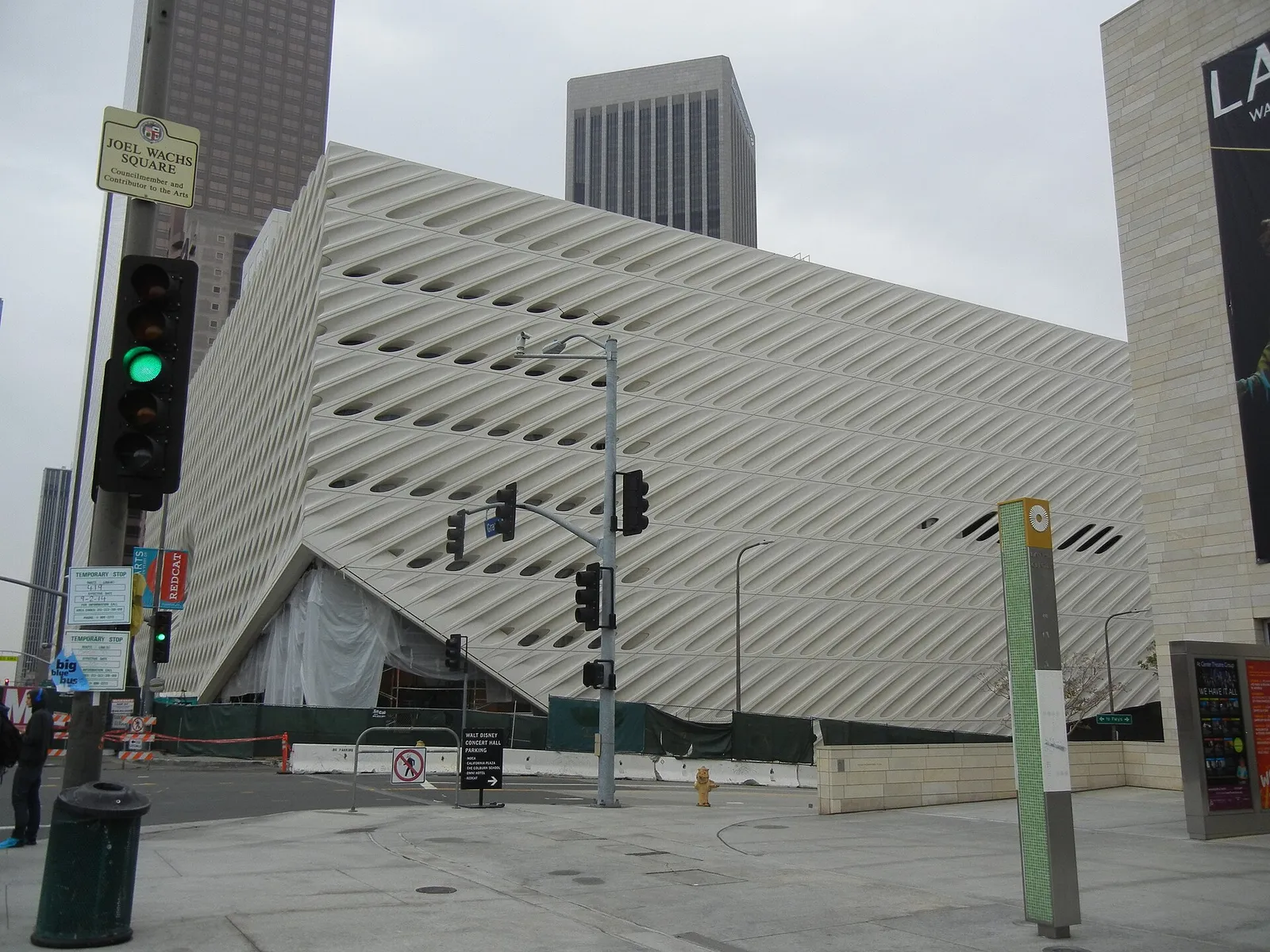 The Broad museum on South Grand Avenue in downtown Los Angeles