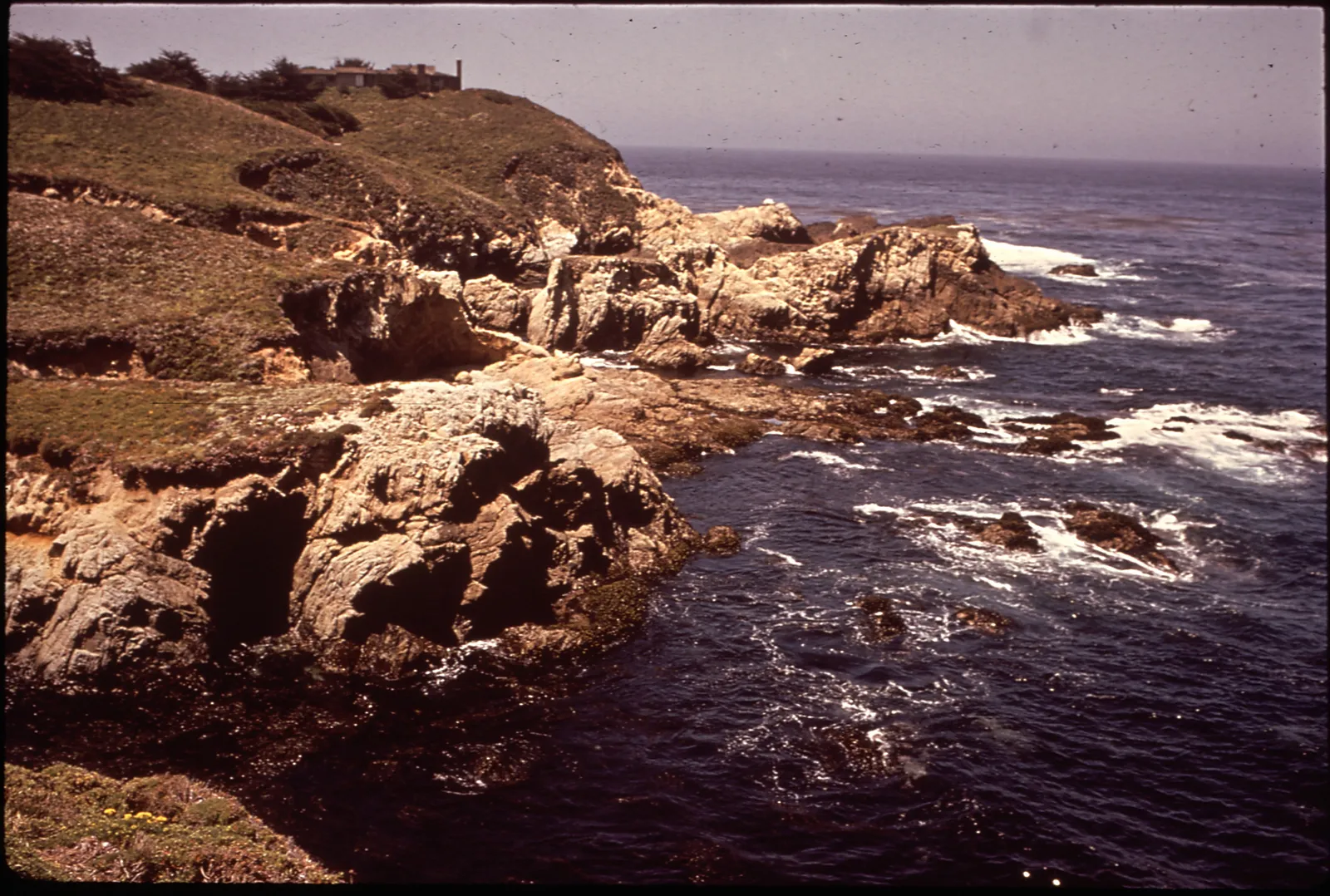 The Monterey Bay coast in California.