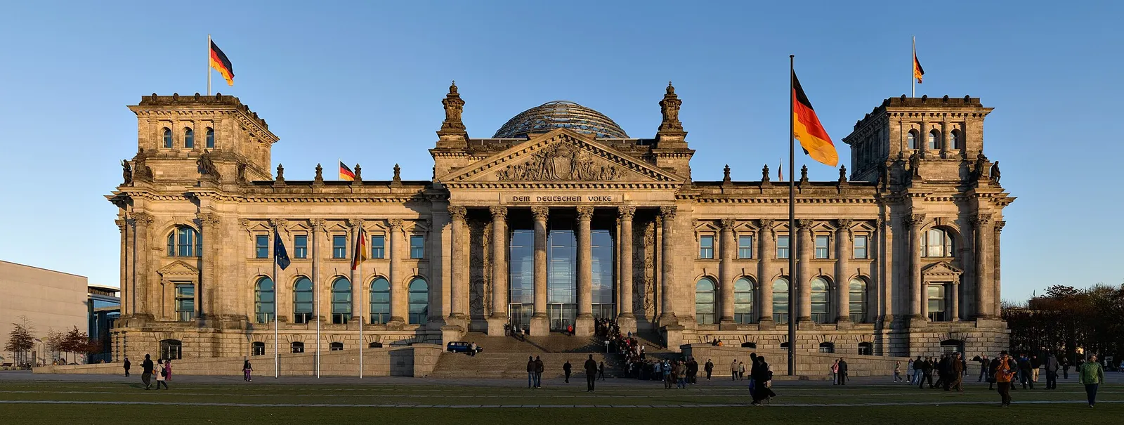 The Reichstag building in Berlin, seat of the German Bundestag.