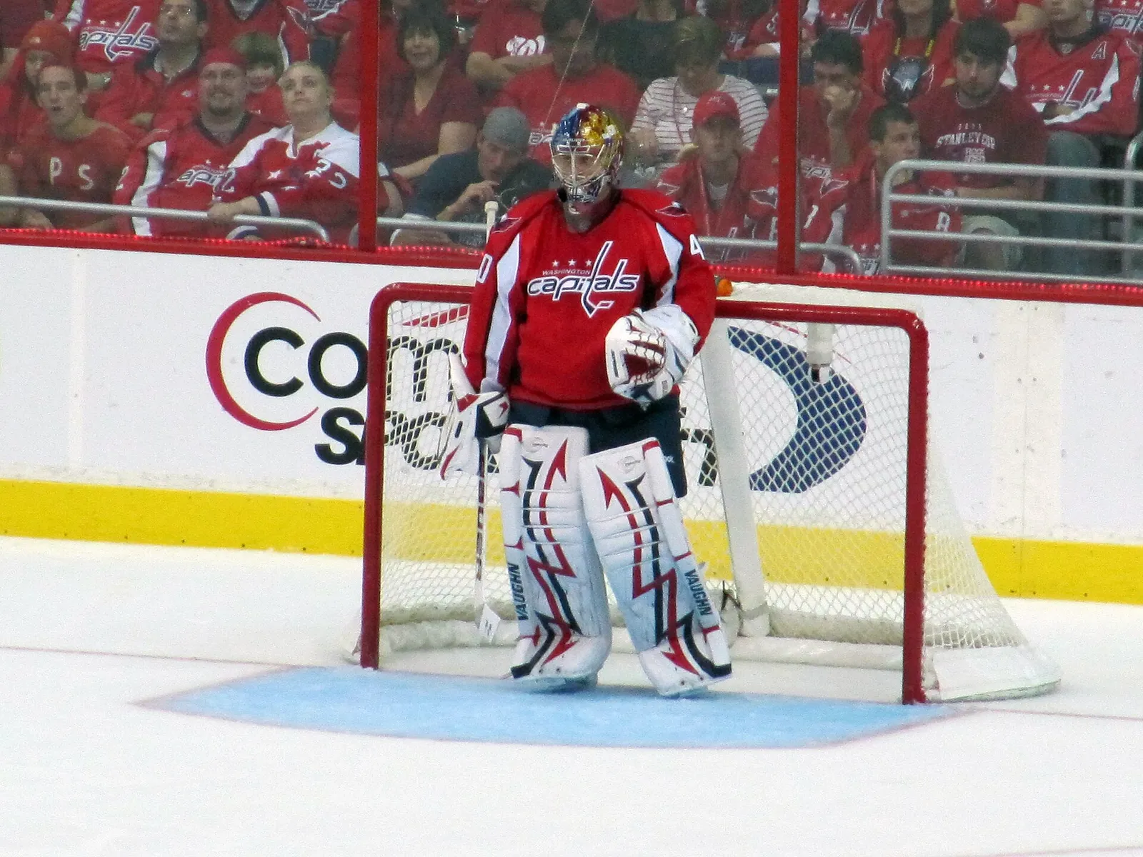 The Washington Capitals during a home game.