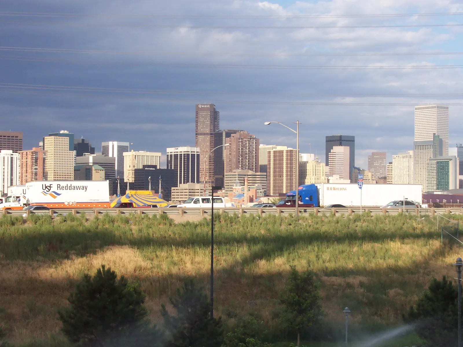 The downtown Denver skyline.