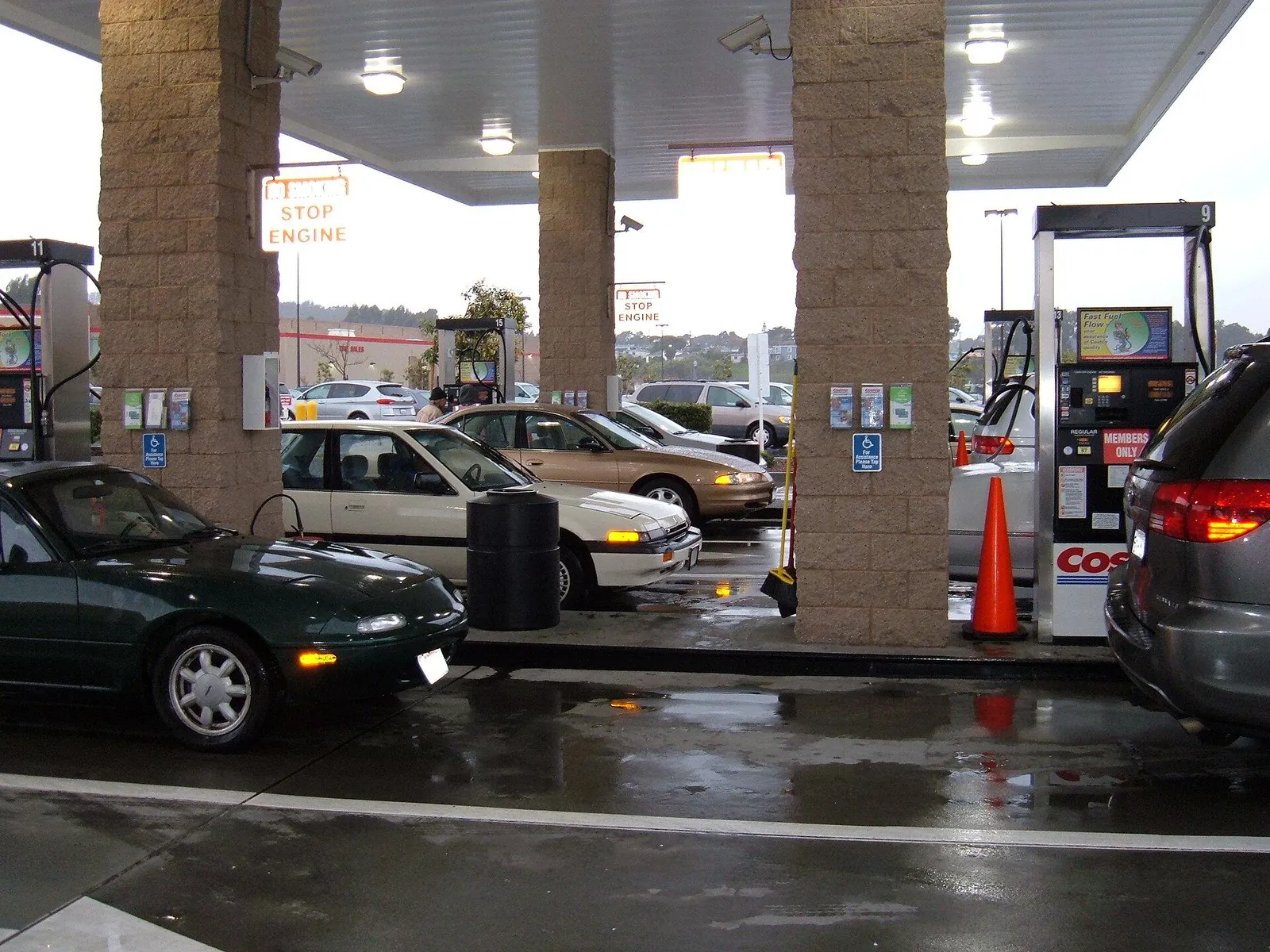 A Costco gas station.