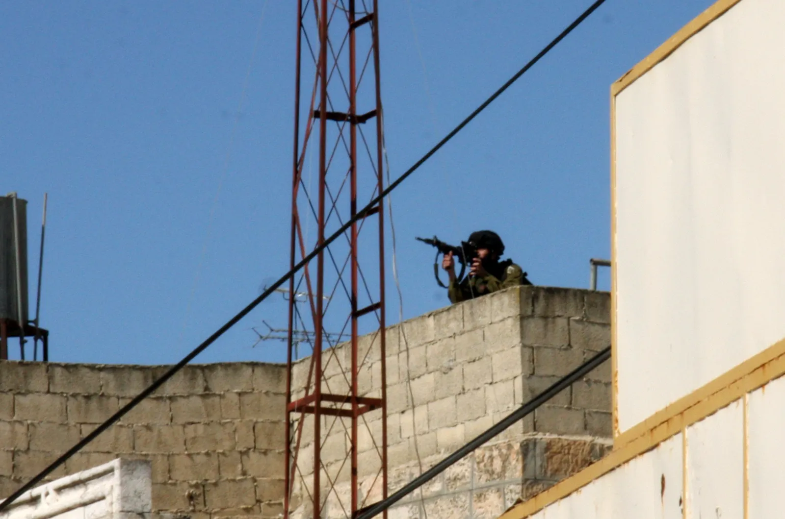 An Israeli soldier on duty.