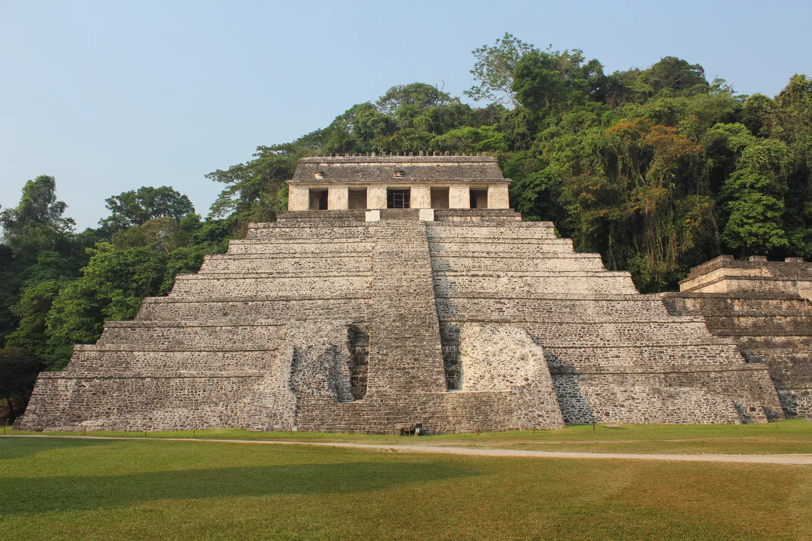 A Maya temple in Mexico (Palenque).