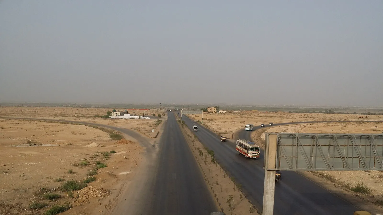 A national highway in Pakistan.