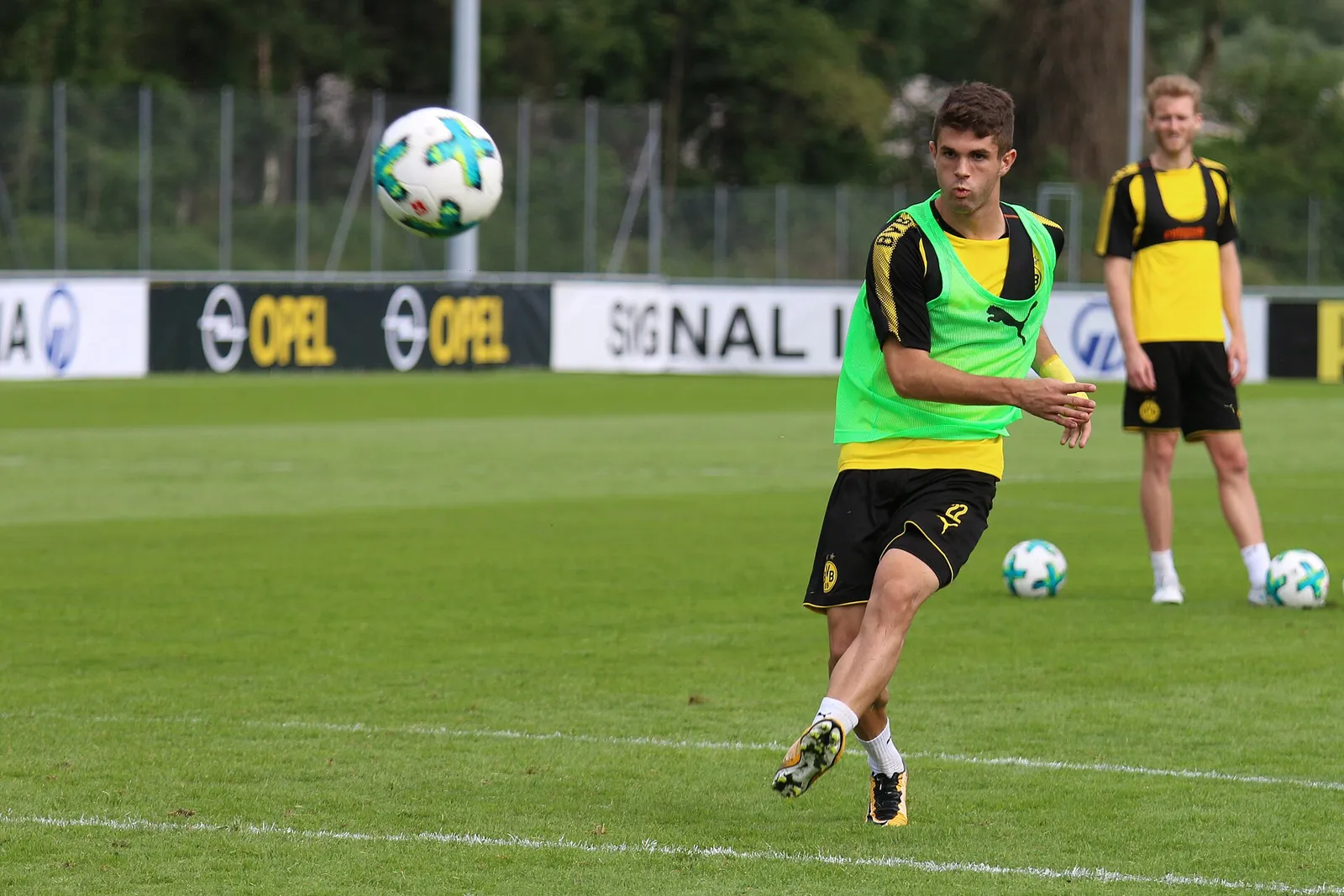 Christian Pulisic in action for the United States.