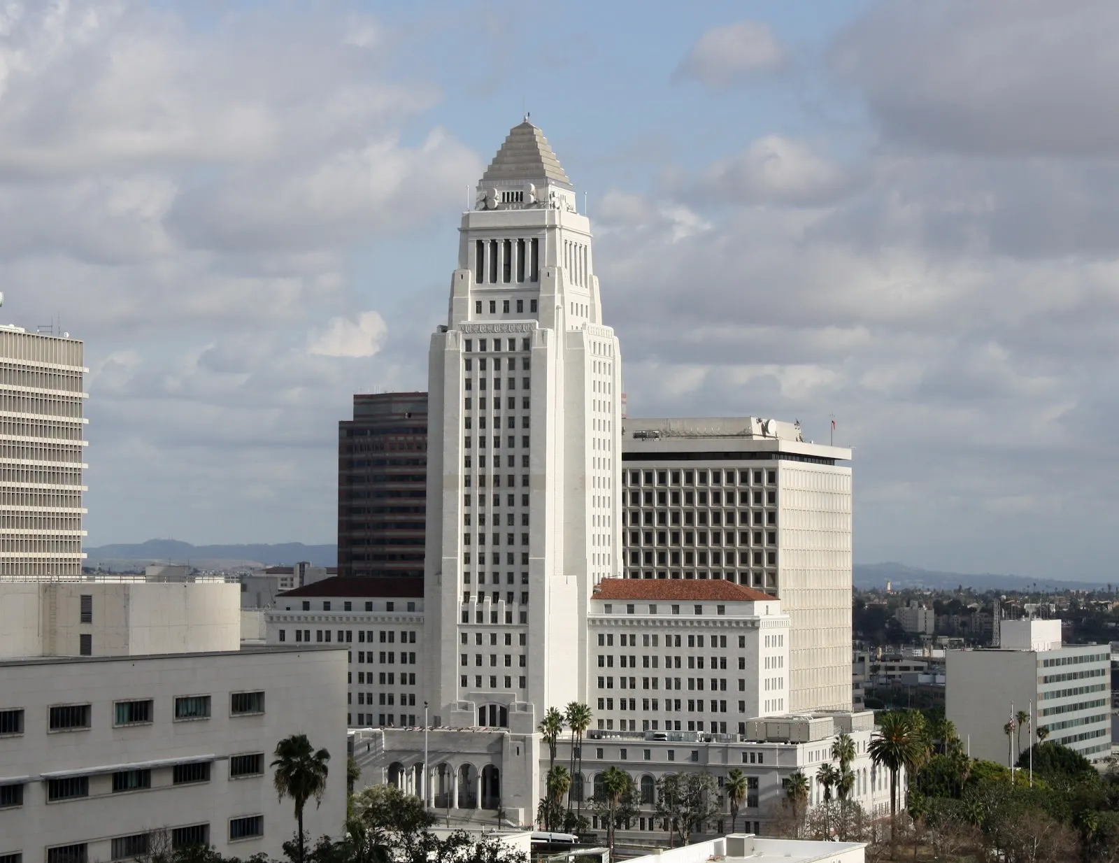 Los Angeles City Hall, in the downtown civic center