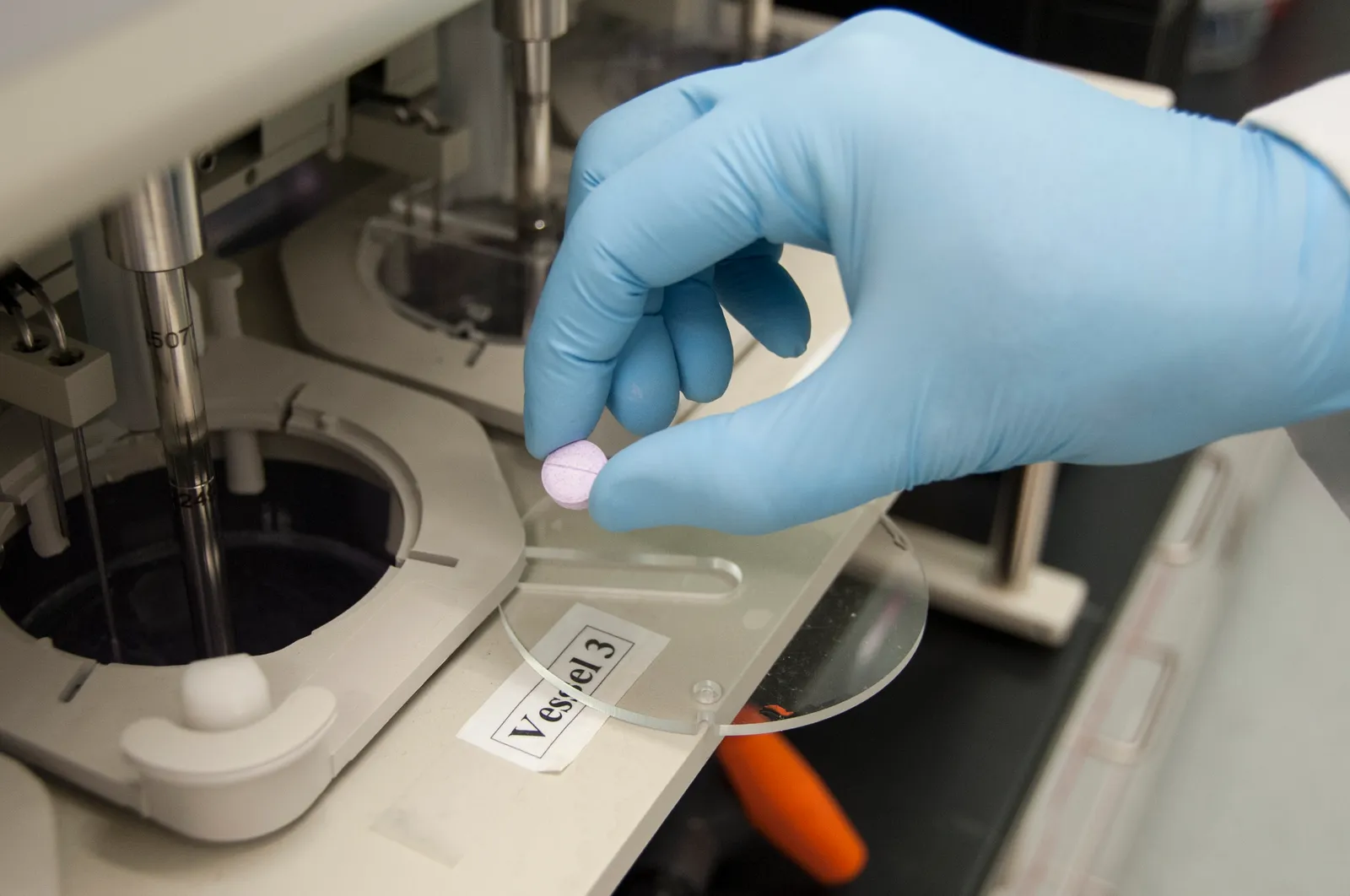 A pharmaceutical research laboratory.