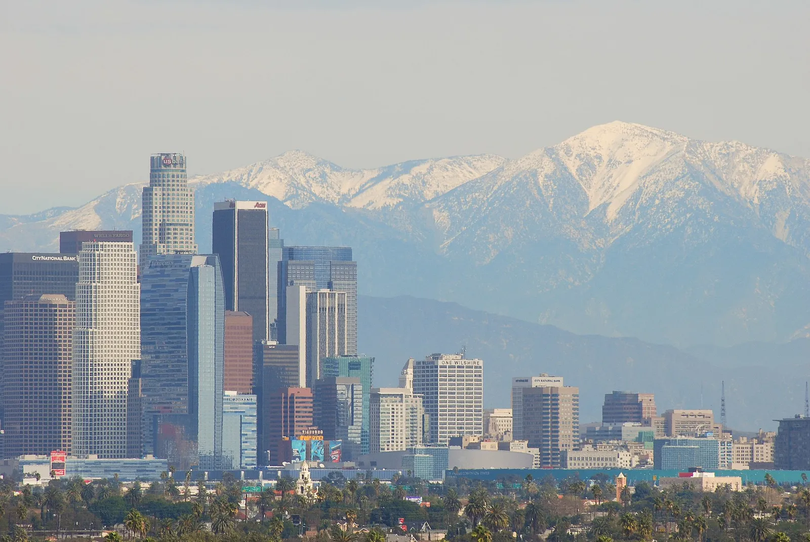 A clear day over the Los Angeles basin (file photo).