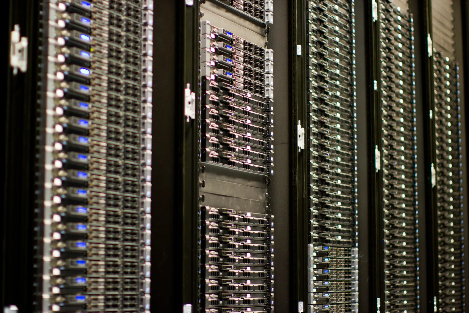 Servers in a data center.