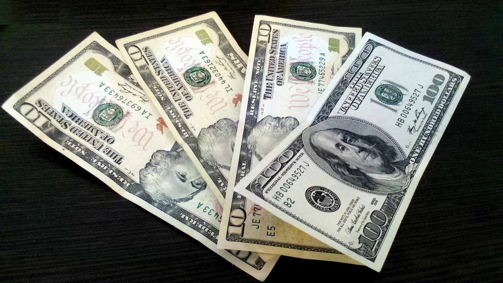 United States dollar banknotes (file photo).