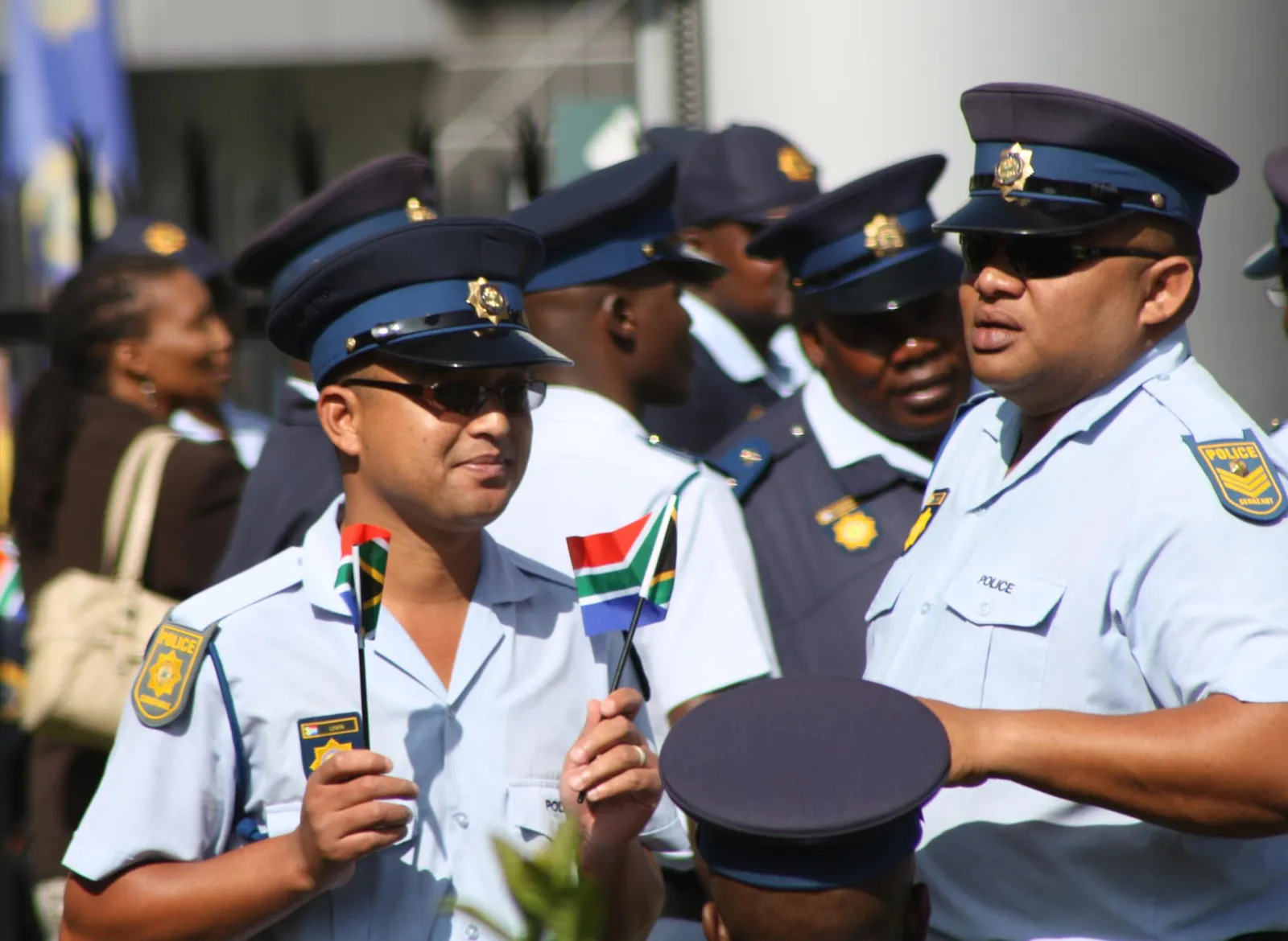 South African police officers.