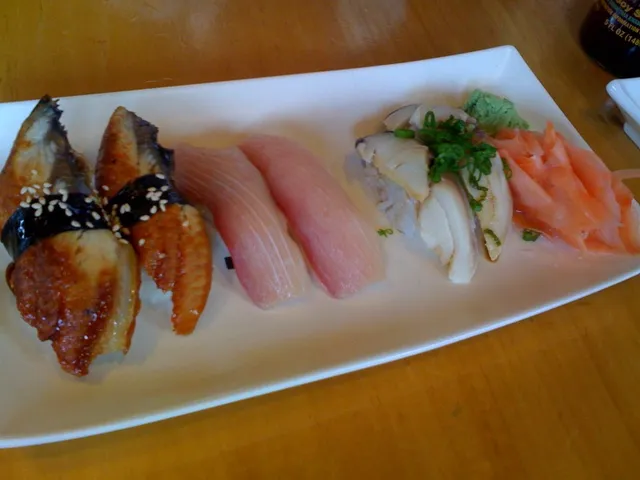 An assortment of nigiri sushi