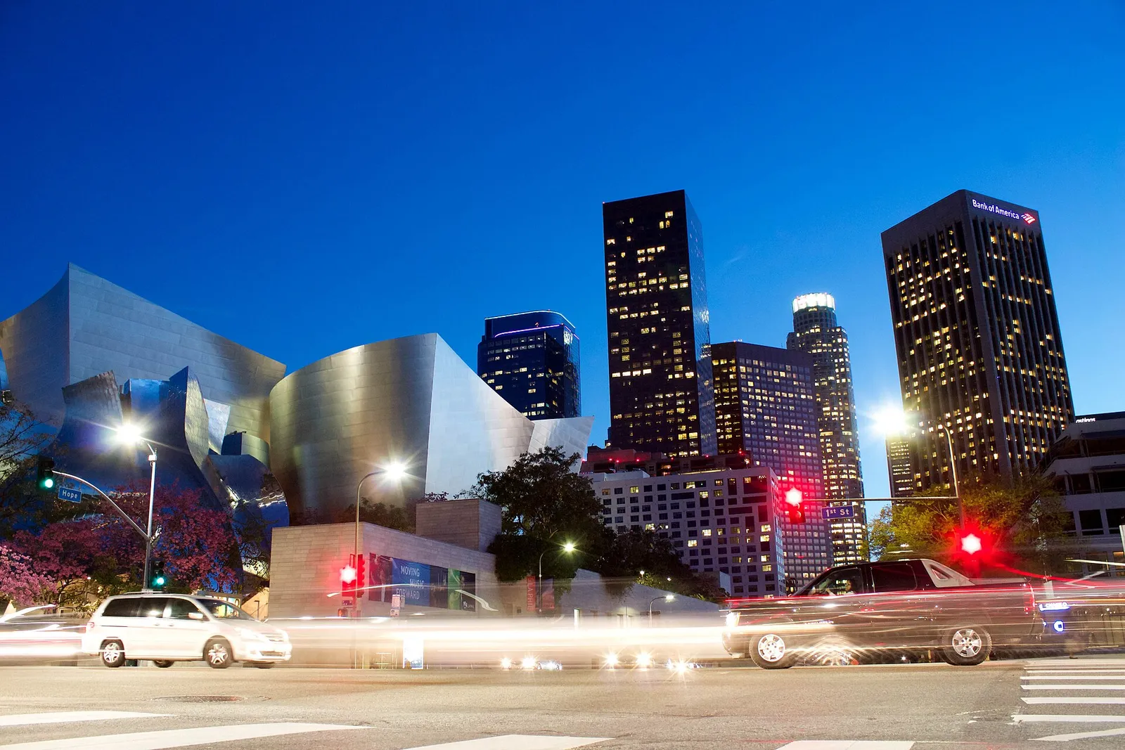 Downtown Los Angeles at night