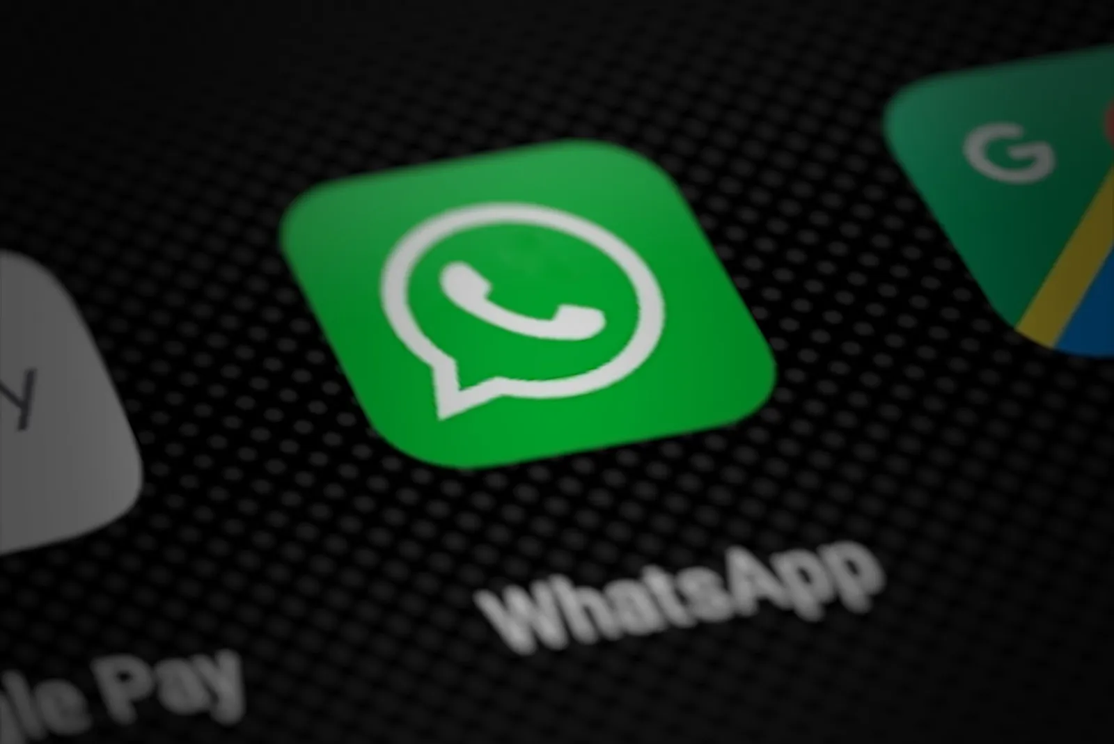 The WhatsApp app on a smartphone screen.