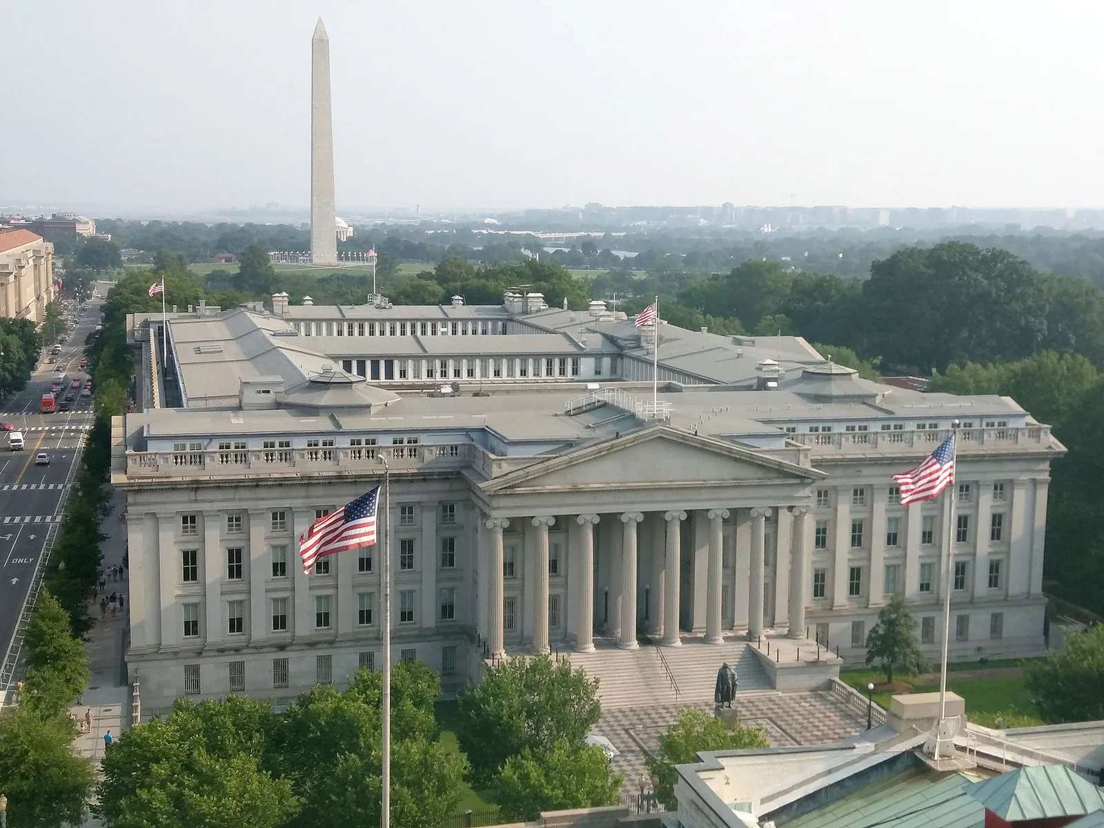 The U.S. Treasury Department building in Washington.