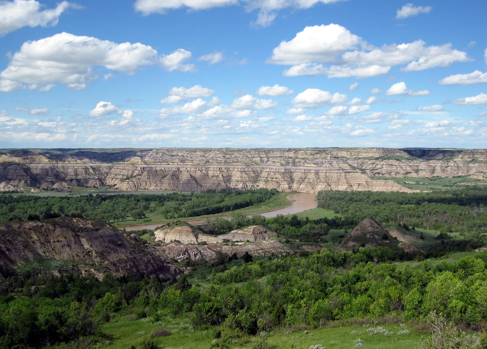 The Badlands of Theodore Roosevelt National Park in North Dakota.